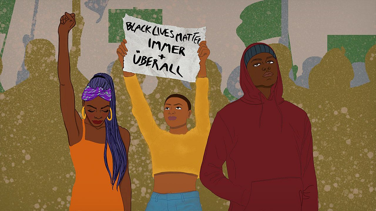 AZ FLAG BLM Flagge 90x60cm - Black Lives Matter Fahne Polyester